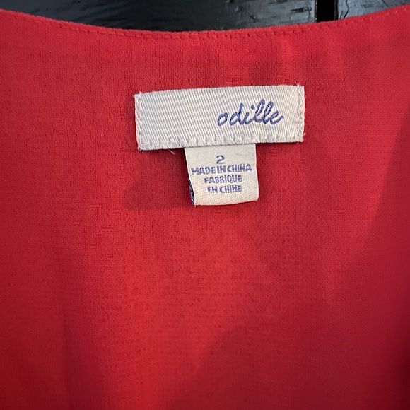 Beautiful Red Odille Blouse from Anthropologie - Picture 5 of 7
